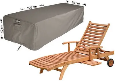Produktbild von Raffles Covers Abdeckhaube für Liege 200 x 70 H: 40 cm | Atmungsaktiv | Wasserdicht | UV-beständig | Doppelnähte | Elastischer Kordelzug