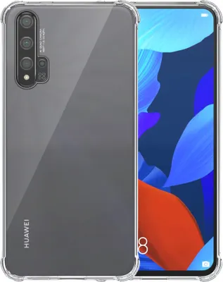 Image de Coque Smartphonica pour téléphone portable Huawei Nova
  5T Transparent Shockproof - Coque arrière TPU SIlicone antichoc avec
  Bumper Transparent