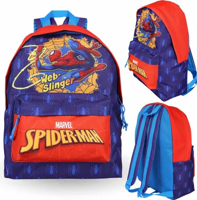 Produktbild von MARVEL SpiderMan Dunkelblauer Rucksack für Jungen, Schulrucksack 29x24x9 cm