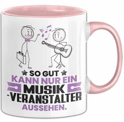 Produktbild von Musikveranstalter Geschenk Tasse So Gut Kann Nur Ein Musikveranstalter Aussehen Geschenkidee Kaffee-Becher (Rosa)