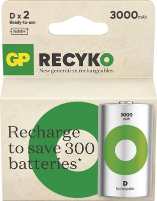 Nabíjecí baterie GP ReCyko 3000 D (HR20), 2 ks