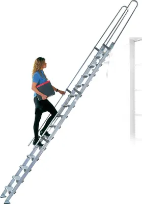 Produktbild von Facal S15/30 Regaleinhängeleiter ohne Traverse Aluminium S600 15 Stufen