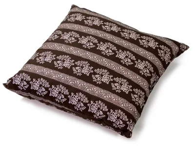 Produktbild von Zirbenkissen ca. 30x30cm - Blumen-braun - Zirbenholzspäne im Zirbenholzkissen