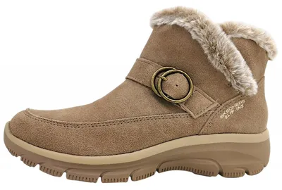 Image de Bottes d'hiver Skechers Easy Going pour femmes, couleur beige, chaussures de loisirs