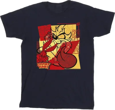 Produktbild von Looney Tunes - "Rabbit New Year" T-Shirt für Herren BI35588 (XXL) (Marineblau)