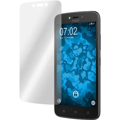 Produktbild von 2er-Pack PhoneNatic Displayschutzfolien klar Flexible Folien kompatibel mit Lenovo Moto C