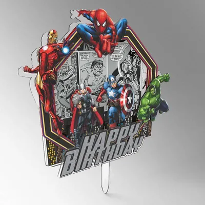 Obrázek produktu pro Zápich do dortu Avengers - Cakesicq