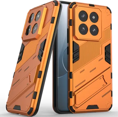 Produktbild von Armor Hülle für Xiaomi 14 Pro, Hybrid PC TPU Bumper Stoßfestes Schutzhülle mit Standfunktion Weiß