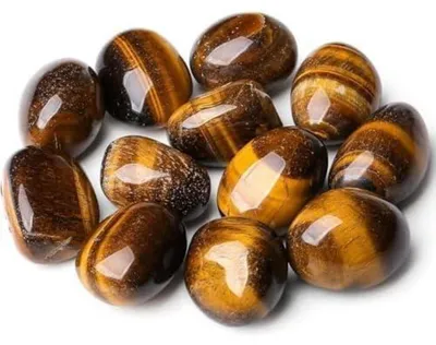 Zdjęcie produktu dla Kryształy tygrysiego oka, gładkie kamienie, 100g, naturalne kamienie lecznicze, woreczek prezentowy