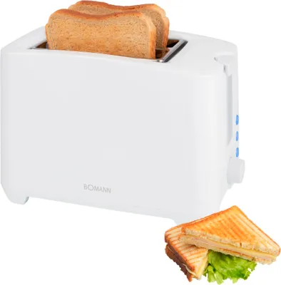 Obrázok produktu pre Bomann TA 6065 CB biely hriankovač na 2 plátky