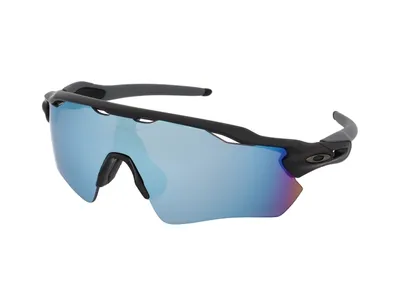 Produktbild von Oakley Radar EV Path, Erwachsener, Männlich, Halbe Einfassung, Schwarz, Polarisierte Linse, Blau