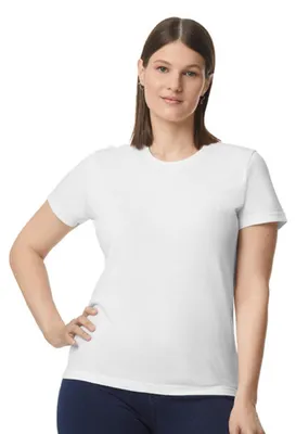 Image de Gildan - T-shirt « Softstyle » pour femmes LT596 (XL) (blanc)