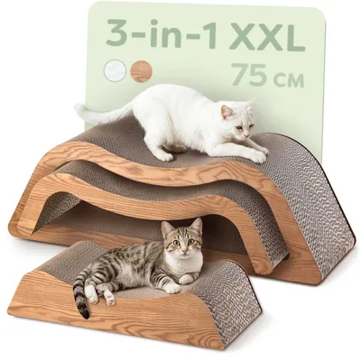 Produktbild von Kratzmöbel für Katzen XXL 3-teilig zur Krallenpflege