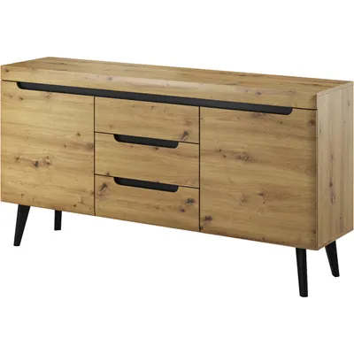 Obrázok produktu pre Komoda NARDI 08 dub artisan / čierna