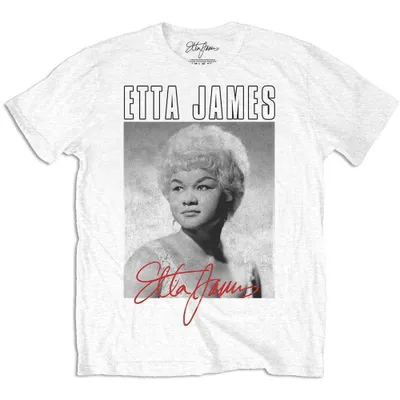Obrázok produktu pre Etta James Portrait White M Tričko