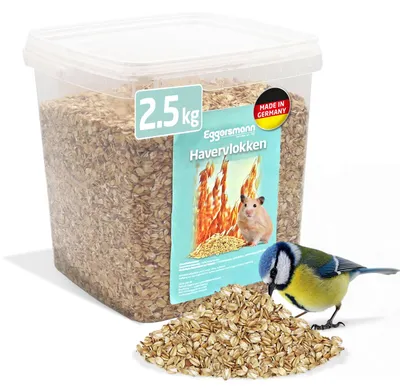 Haferflocken 2,5 kg – Vogelfutter für Wildvögel, Igel & Nagetiere