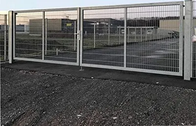 Produktbild von Doppelflügeltor 600cm x 140cm Einfahrtstor für Industrie mit stabilem Rahmen