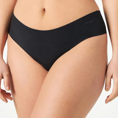 Produktbild von 2er Pack Sloggi Zero Microfibre H Hipster Damen Slip Gr. L Schwarz
