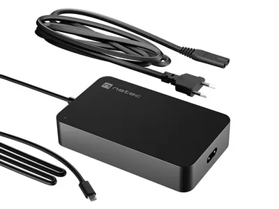 Obrázek produktu pro Natec Grayling 90W USB-C napájecí adaptér pro notebooky, tablety a telefony
