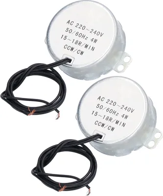 Image de 2Pcs Synchronous Motor Mini 15?18R/MIN CW CCW Rotation Accessory Set 4W AC220?240V 50TYC