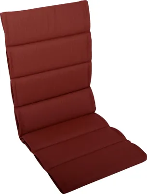 Produktbild von LILENO HOME Gartenstuhl Auflagen als [1er Set - Hochlehner] in Rot - bequeme Liegen als Sitzauflagen für Gartenmöbel - Stuhlkissen für Gartenstühle und Klappstühle