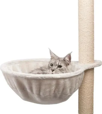 Produktbild von Katzenbaum Hängematte, XL, Ø45cm, Bis zu 9kg, Hellgrau, Katzenbett für Kratzbaum