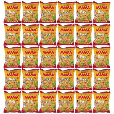 Produktbild von Mama Instantnudel Schwein Geschmack 30x60g