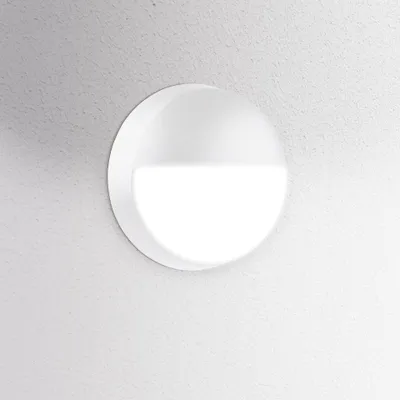 Produktbild von CENTURY Runde LED-Außenwandleuchte OASI CCT 14W 3000/4000/6500K IP54 weiß 180°.