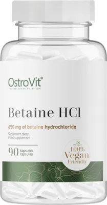 Produktbild von Ostrovit Betaina HCL (90 Kapseln) 5903933904016
