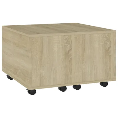 Produktbild von "2026 Aktion"Couchtisch - CLORIS - Wohnzimmertisch - Robust und langlebig - Sonoma-Eiche 60x60x38 cm Holzwerkstoff - DEMöbel8201877