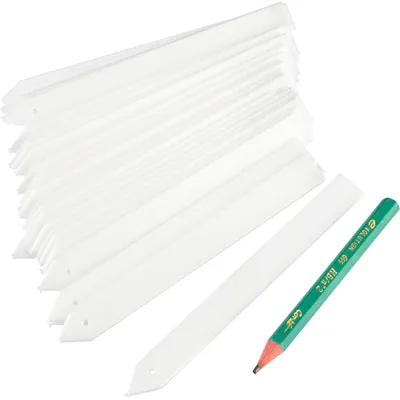 Produktbild von Pflanzenschilder Pflanzenetiketten Steckschilder - Kunststoff - 50 Stück - Weiß