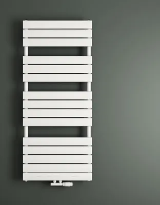 Produktbild von Mai & Mai Badheizkörper flach 140x60cm in Weiß Seitenanschluss & Mittelanschluss Paneelheizkörper Badheizung Ohne Heizstab