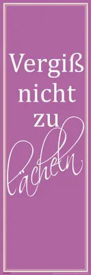 Immagine prodotto di Motivazionale Non dimenticare di sorridere - Poster sottile - 30,5x91,5
