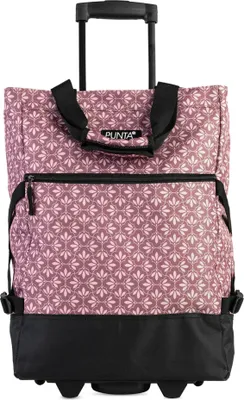 Image de Punta Wheel Print Chariot d'achat Shooping Trolley 10008, Couleur:Vieux rose/Vieux rose