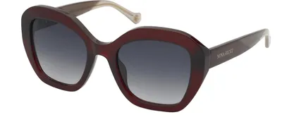 Productafbeelding van Nina Ricci SNR355 09Y9, ROSSO OPALINO LUCIDO, 53/21/140, dameszonnebril