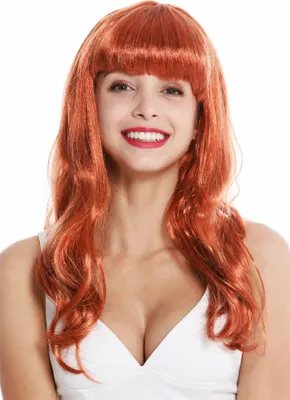 Produktbild von WIG ME UP Perücke Pony Rot Lang 90649-ZA130
