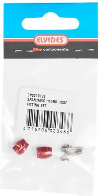 Produktbild von Elvedes Sram/avid Bremsleitung Oliven Kit 2 Einheiten Schwarz  Schwarz One Size