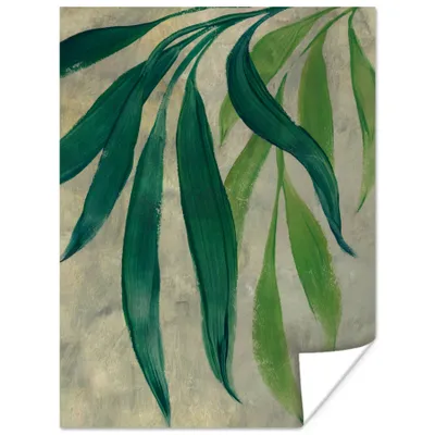 Produktbild von MuchoWow® Poster Blätter - Grün - Pflanzen - Natur - Vintage 90x120 cm - Wohnzimmer