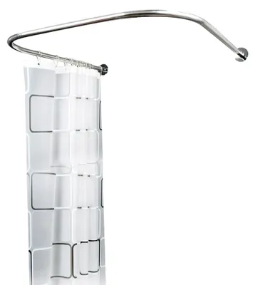 Obrázok produktu pre Sprchová tyč, nerezová oceľ, tvar písmena U, nosnosť 20 kg, jednoduchá inštalácia, odolné materiály