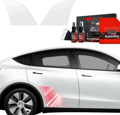 Produktbild von 2in1 Schutzfolie Grizz Protector für hinteren Seitenschweller - Tesla Model Y (2020-2024)