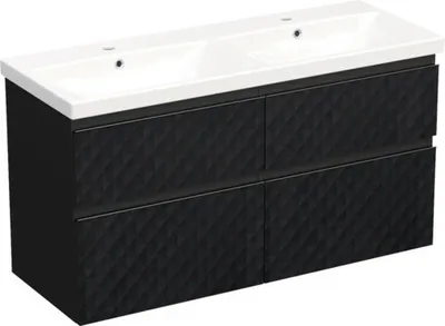 Obrázek produktu pro Koupelnová skříňka s umyvadlem Jungborn TRENTA 120 cm černá