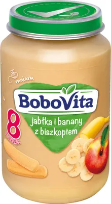 Produktbild von Bobovita Äpfel & Bananen mit Keksen nach 8 Monaten 190 G