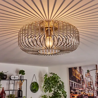 Produktbild von Pieris moderne Deckenlampe aus Metall in Silberfarben