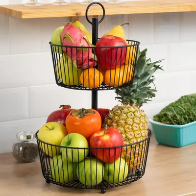 Produktbild von Schwarzer Obstständer mit zeitlosem Design