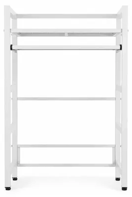 Produktbild von Peviasot Waschmaschinenregal 72x64x115cm mit ausziehbare Ablage Weiß, Regal über Waschmaschine, Aufbewahrungsorganisator