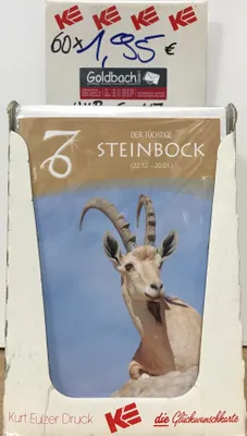 Produktbild von Sternzeichen-Glückwunschkarten zum Geburtstag - 60 Stück - Format 11x17cm - € 117 -pro Karte: € 1,95
