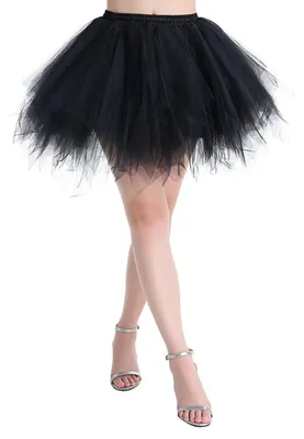 Produktbild von Karneval Erwachsene Damen 80's übergröße Tüllrock Tütü Röcke Tüll Petticoat Tutu