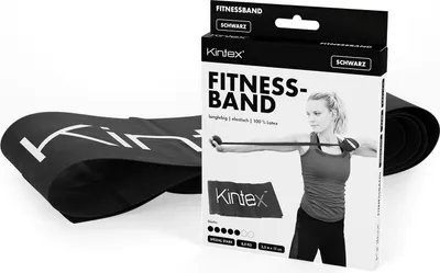 Produktbild von Kintex Fitnessband 2,5 m, Schwarz, Stark
