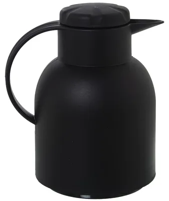 Produktbild von Thermoskanne aus Polypropylen und Glas, 1 l, Schwarz, 23 x 20 x 15 cm