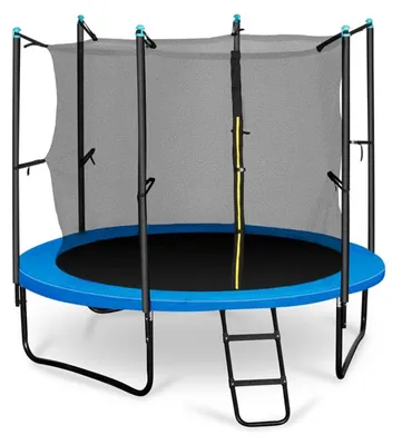 Obrázok produktu pre Klarfit detská trampolína, vnútorná/vonkajšia, s rebríkom, krytom hrán, 250 cm